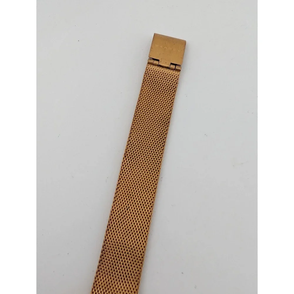 Skagen Lenora Watch Women 25mm Case MOP Dial Mesh Metal Band- New Battery‎